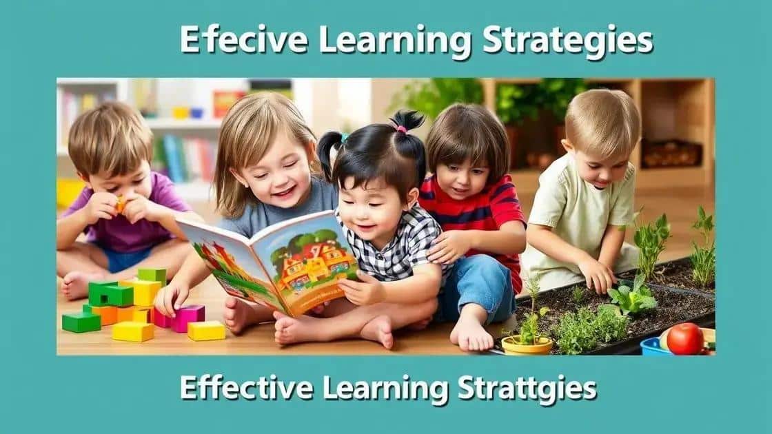 Effective learning strategies for young children