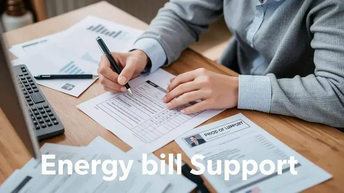 How to apply for energy bill support