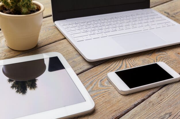 A split screen showing a website on a desktop computer and a mobile phone, illustrating the importance of mobile optimization and responsiveness.