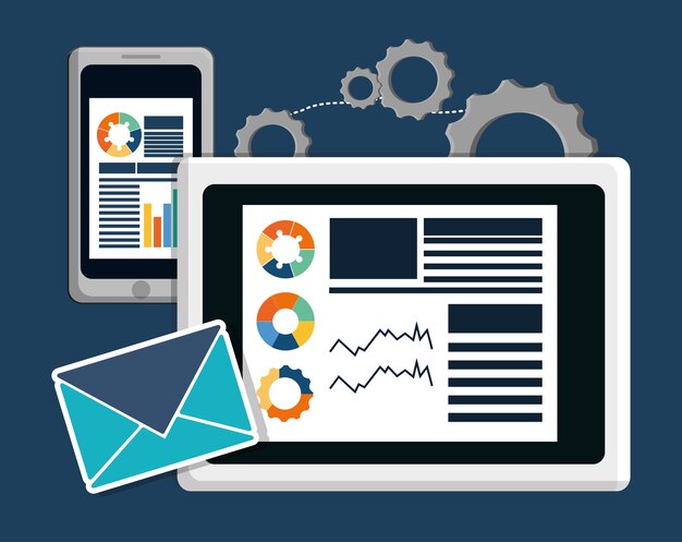 A visual representation of the data analysis process involved in hyper-personalized email marketing. The graphic shows various data sources (CRM, website analytics, social media) feeding into an AI engine, which then outputs personalized email content and recommendations for individual subscribers.