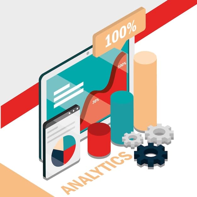 A graphic depicting the process of data collection, analysis, and content optimization, showing how data flows into content creation and improves its performance.