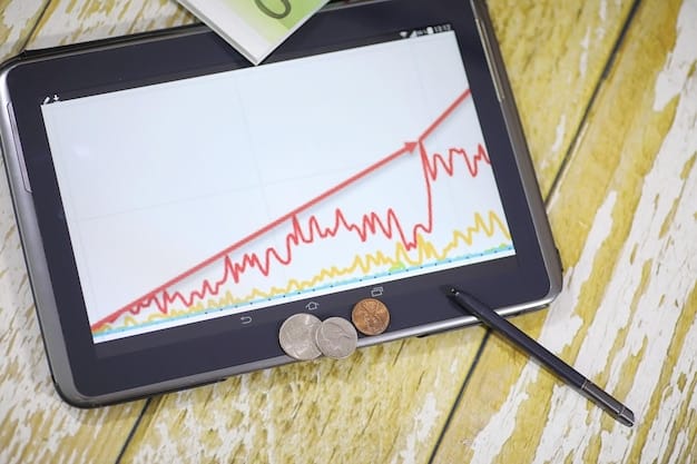 A sales chart showing an upward trendline with the words 