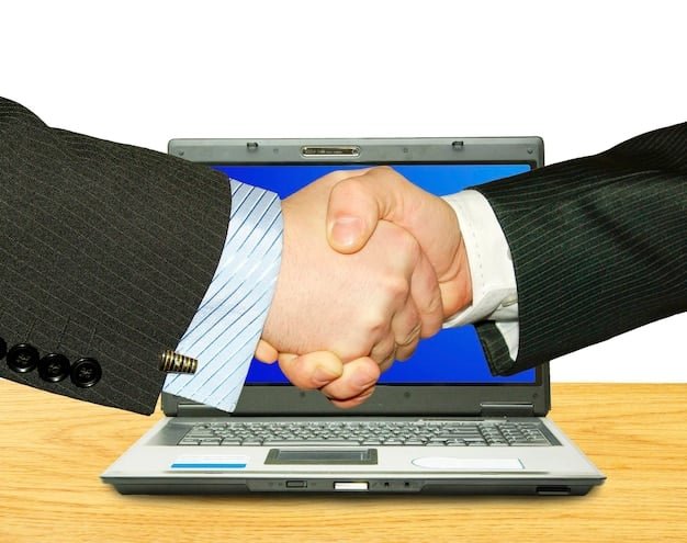 Two hands shaking over a contract, symbolizing an agreement and the successful closing of a deal using effective sales techniques.