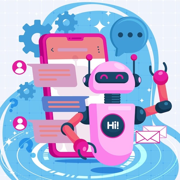 A diagram illustrating the architecture of a chatbot platform integrated with various marketing tools and customer data sources. The diagram emphasizes the flow of information and seamless interaction between systems.