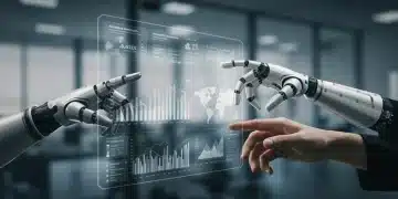 AI-powered marketing dashboard showing content engagement metrics and resource allocation