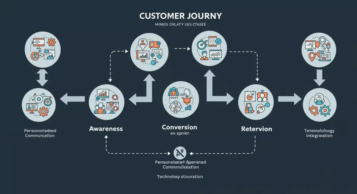 Customer journey map showcasing personalized engagement strategies
