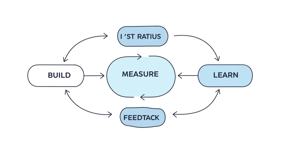 Build-Measure-Learn cycle in lean startup methodology