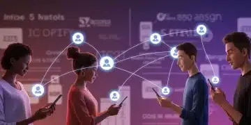 Micro-influencers connecting with their engaged audience for marketing