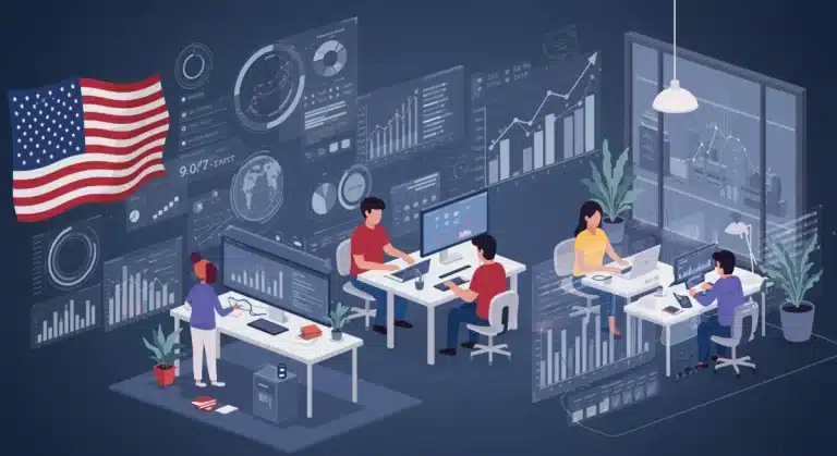 Startup team optimizing operations with lean practices for cost reduction