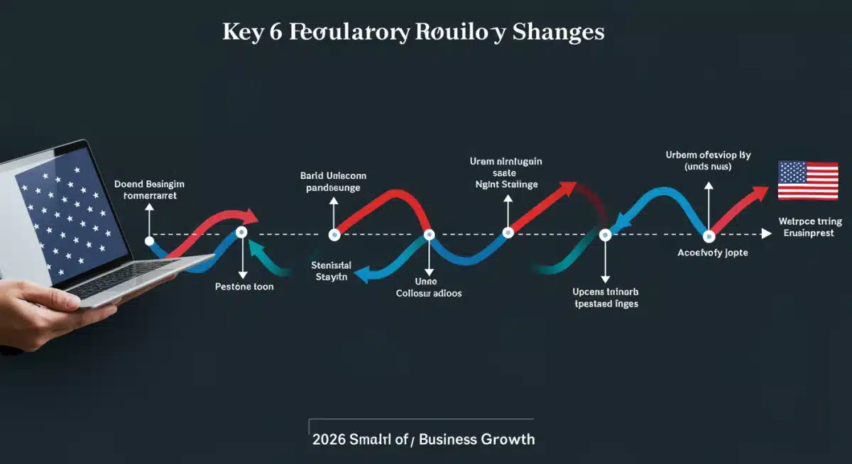 Infographic illustrating key 2026 US regulatory changes and their positive impact on small business growth