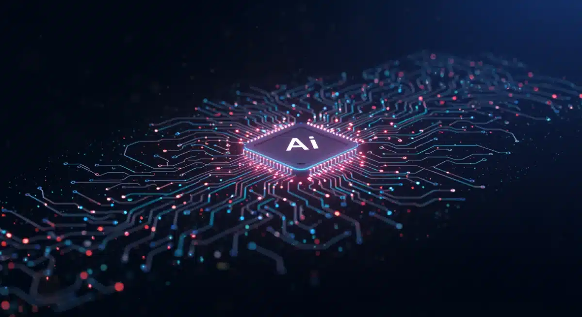 AI algorithm analyzing data for optimized ad placements