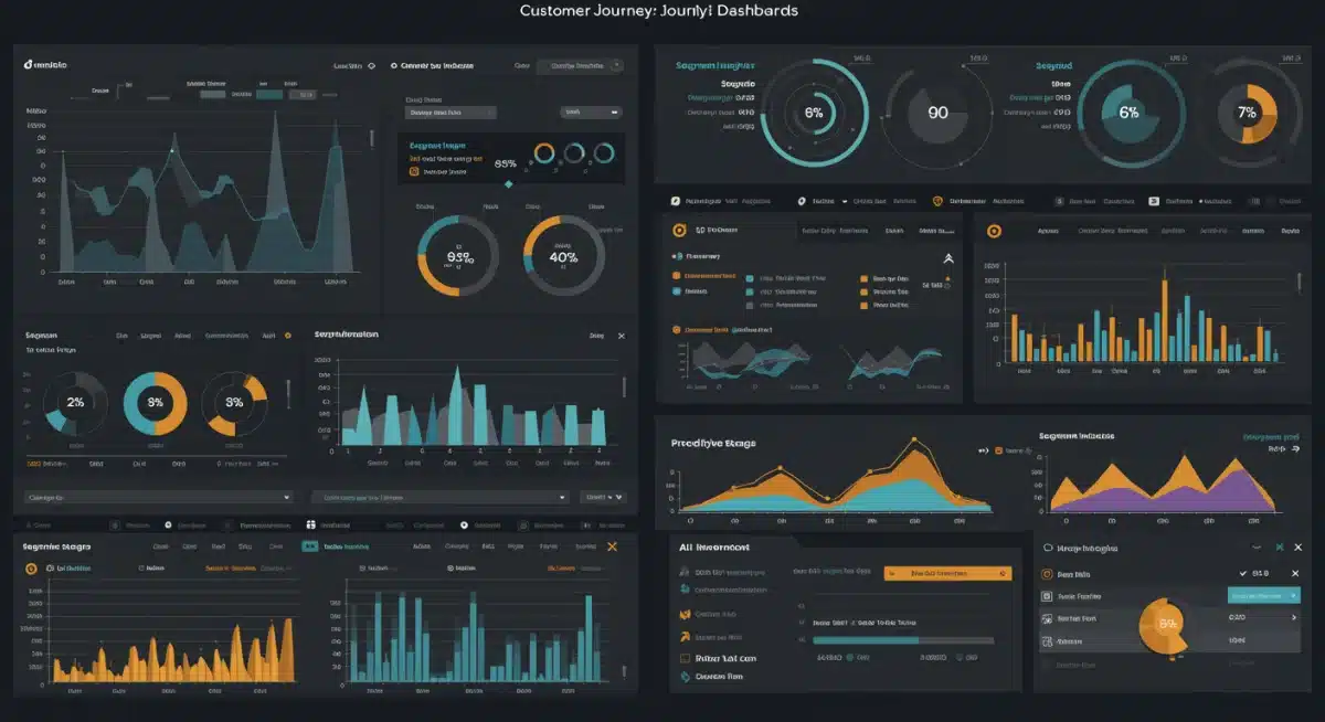 AI-driven analytics dashboard optimizing customer journey stages