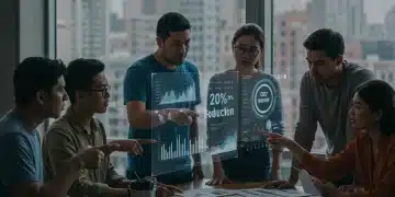 US founders analyzing financial data for 20% cost reduction