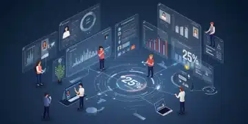 Futuristic interface showing hyper-personalized data boosting customer engagement by 25%