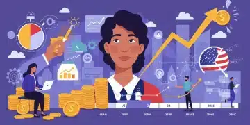 Small business owner reviewing growth chart, symbolizing sustainable profitability in 2026.