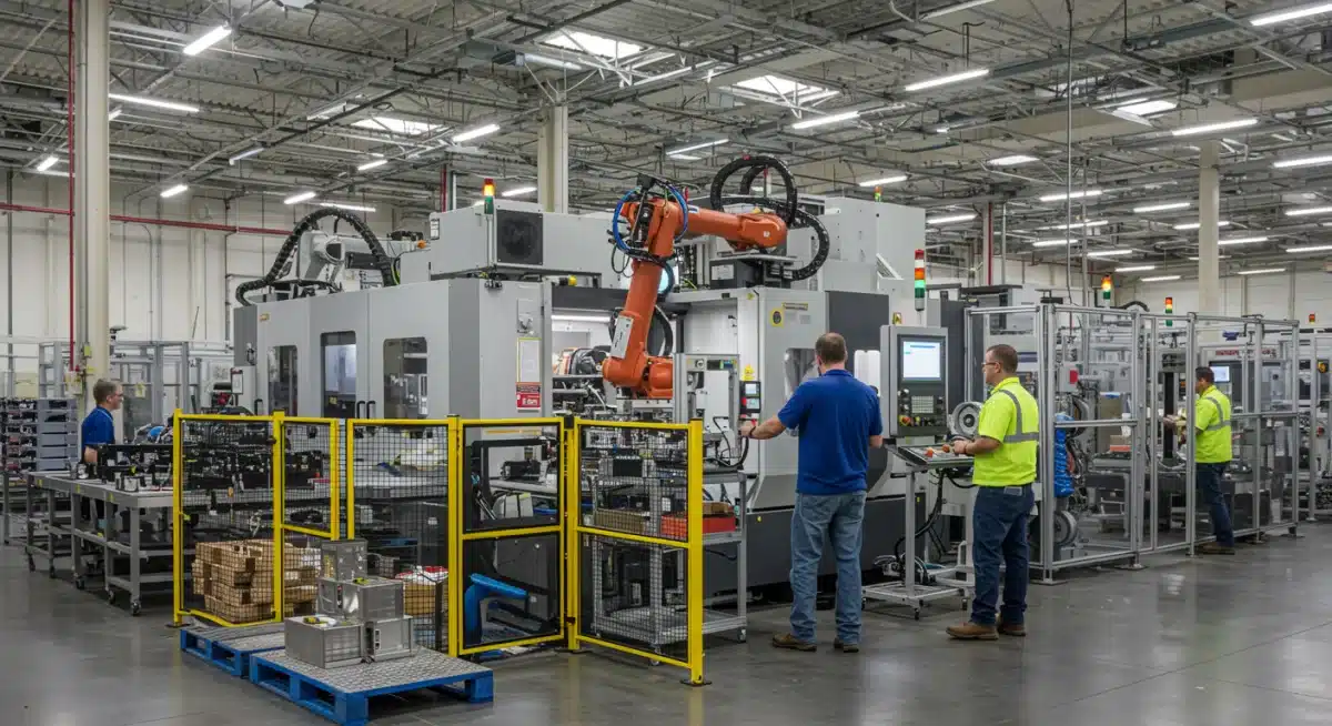 Automated factory showcasing advanced US manufacturing capabilities.