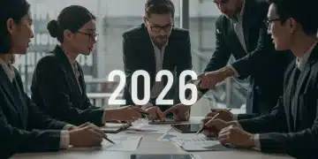 Business professionals negotiating a deal in a modern conference room, symbolizing future negotiation tactics.