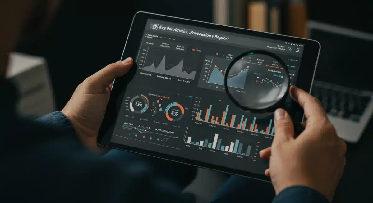 Marketer analyzing programmatic ad campaign performance and optimization metrics