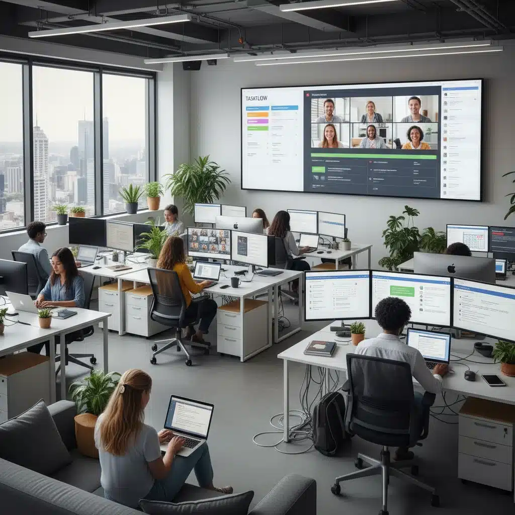 Efficient remote workforce collaborating digitally