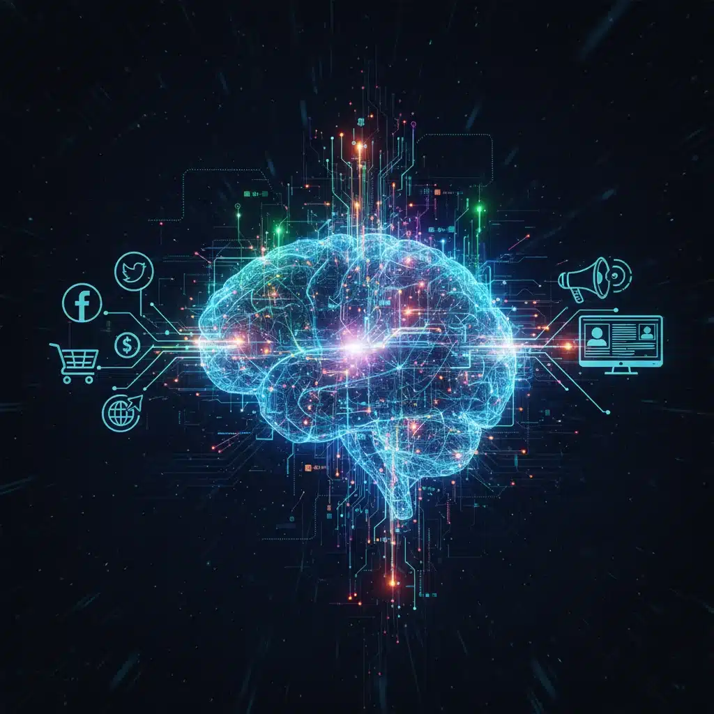 Machine learning algorithms processing marketing data for precise audience targeting