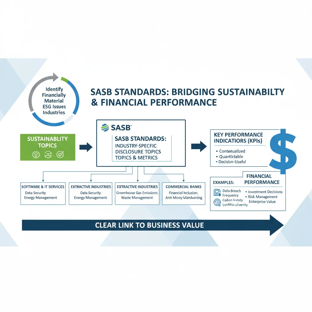 SASB Standards infographic on financially material ESG issues