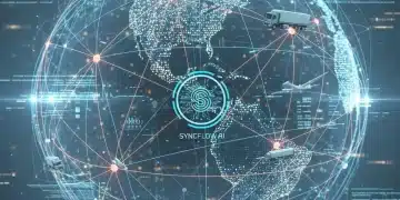 Global supply chain network with digital overlay, emphasizing resilience for U.S. startups