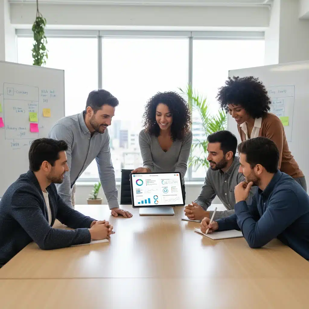 Marketers reviewing privacy compliance dashboards, demonstrating strategic data privacy tool implementation.