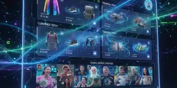 AI-powered e-commerce platform with personalized product recommendations and customer profiles, illustrating hyper-personalization in retail.