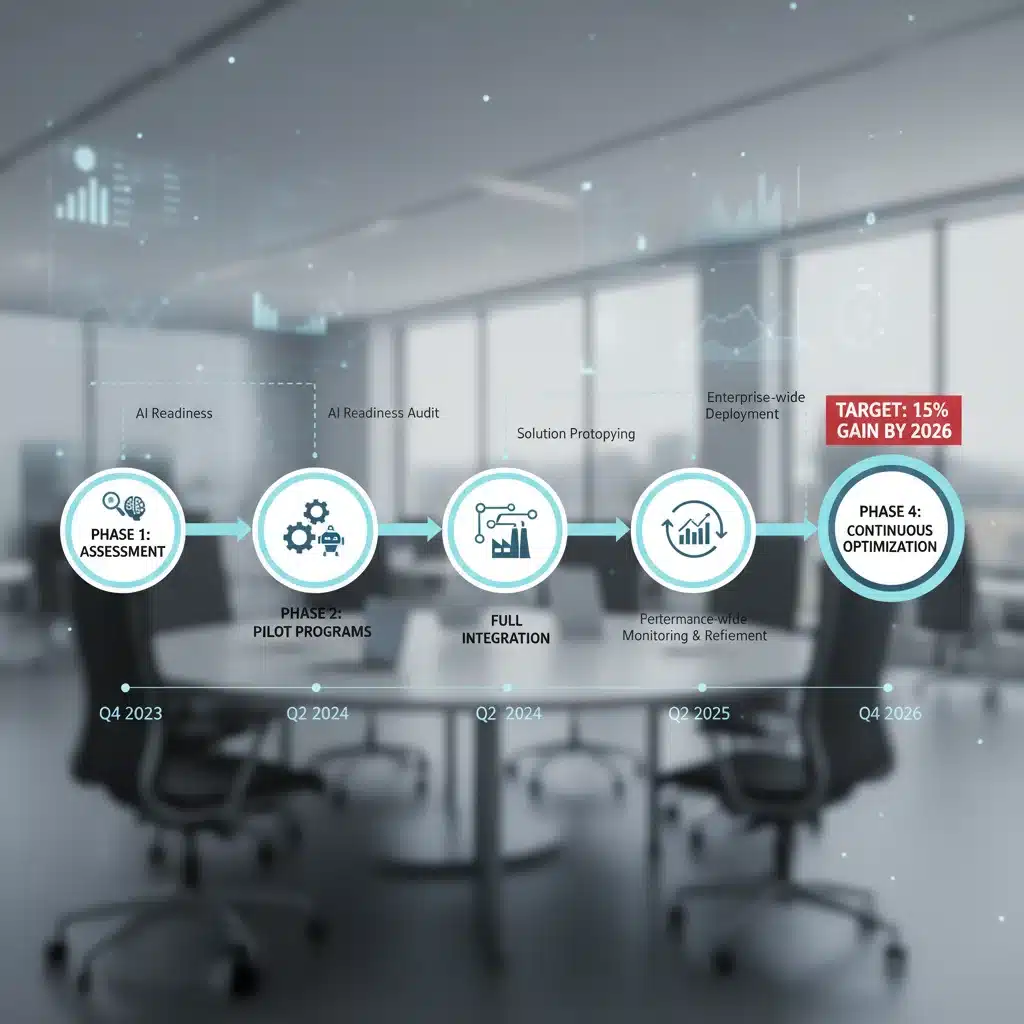 AI implementation roadmap for efficiency gains