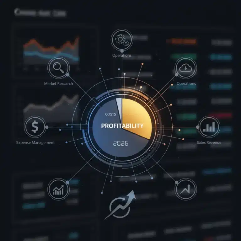 Infographic showing CRM data leading to profitable sales segments for 2026